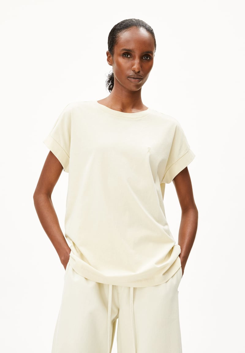 IDAARA T-SHIRT | summer hay by ARMEDANGELS, 100% Cotton