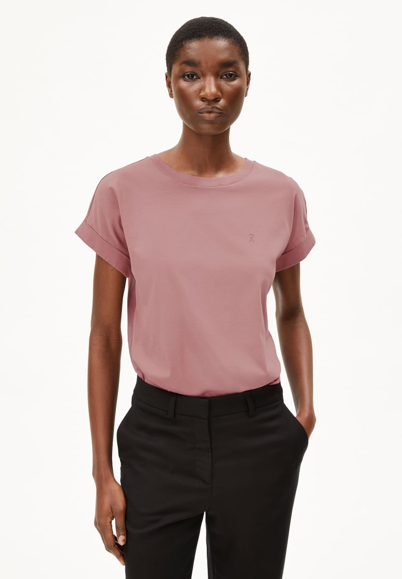 IDAARA T-SHIRT | light berry by ARMEDANGELS, 100% Cotton
