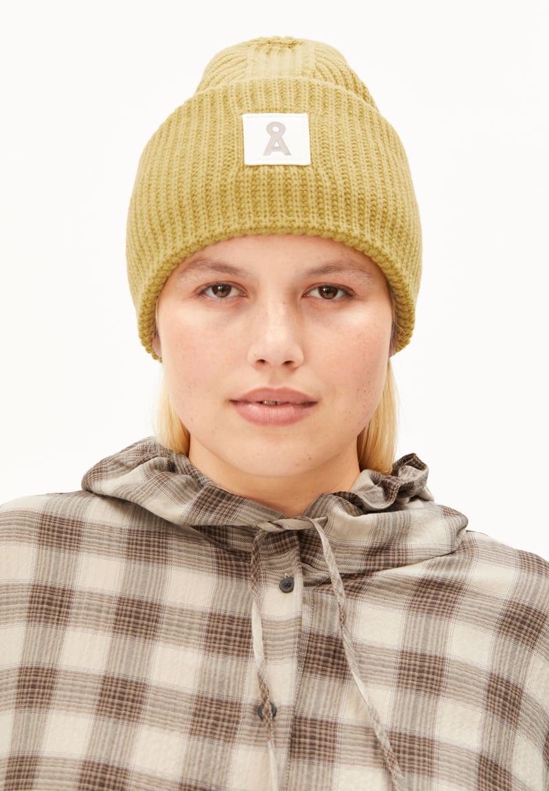 ICONIC Å WOOL BEANIE | mosslace by ARMEDANGELS, 100% Wool