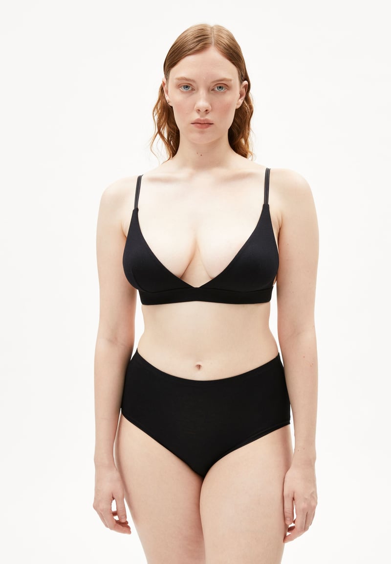 OSILAA BRALETTE | black by ARMEDANGELS, 95% Modal, 5% Elastane