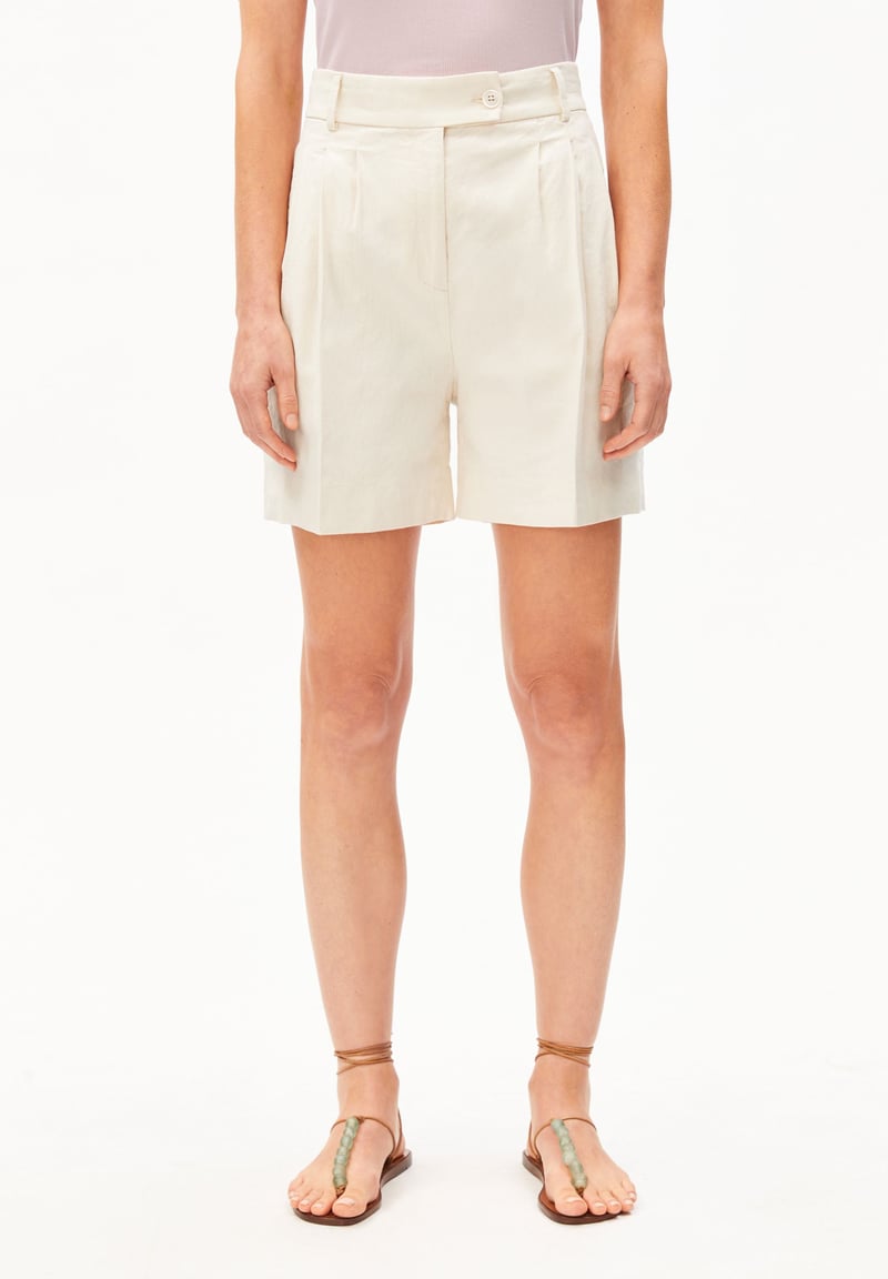 LINEN BLEND KAAYUA SHORT | undyed by ARMEDANGELS, 55% Cotton, 43% Linen, 2% Elastane