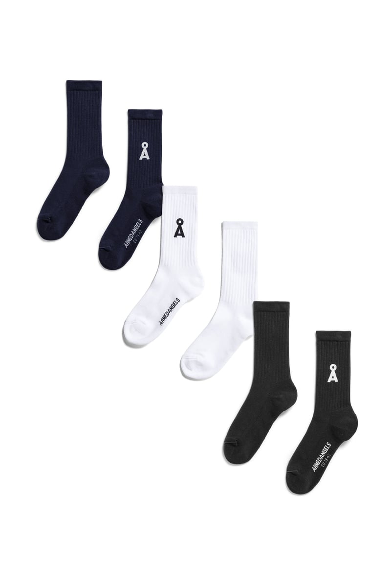 SAAMUS BOLD SOCKS | black by ARMEDANGELS, 78% Cotton, 20% Nylon, 2% Elastane