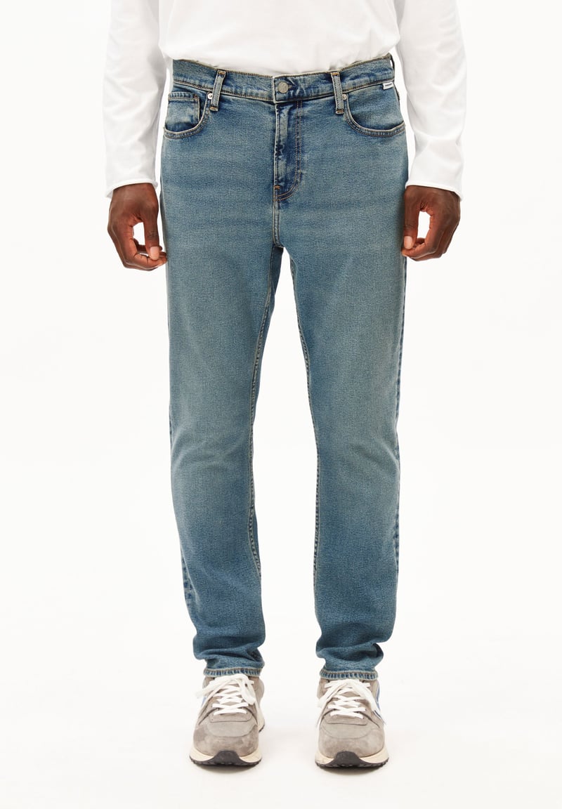 AARJO TARPA TAPERED JEAN | lule by ARMEDANGELS, 82% Cotton, 14% Lyocell, 1% Elastane