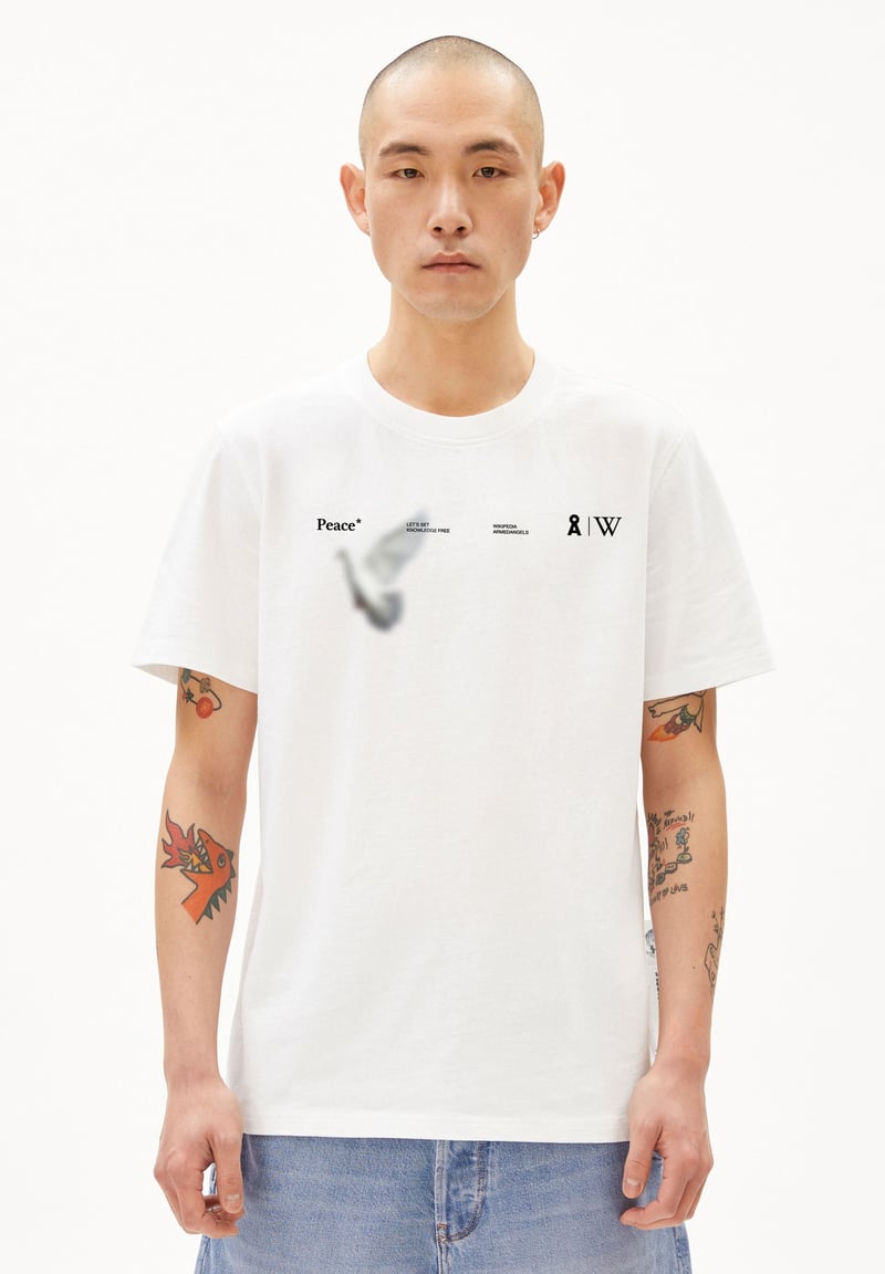MAARKOS WIKIPEDIA| white by ARMEDANGELS, 100% Cotton
