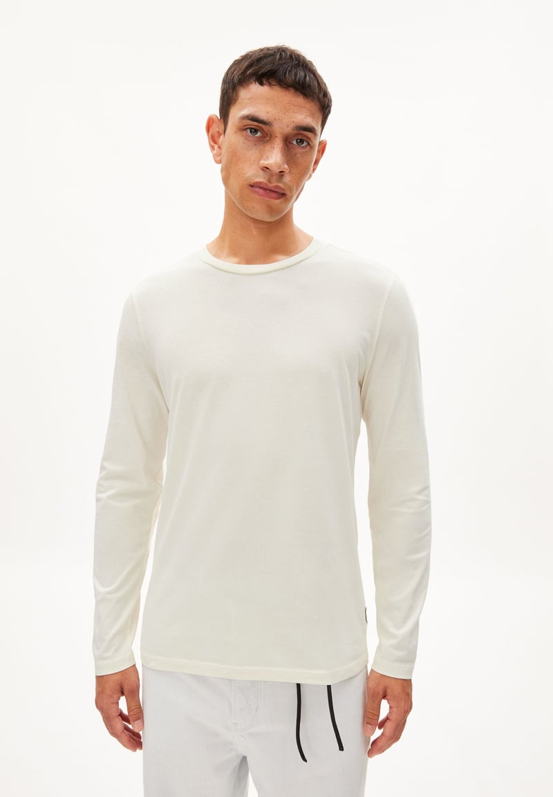 JAAMES LONGSLEEVE| oatmilk by ARMEDANGELS, 100% Cotton