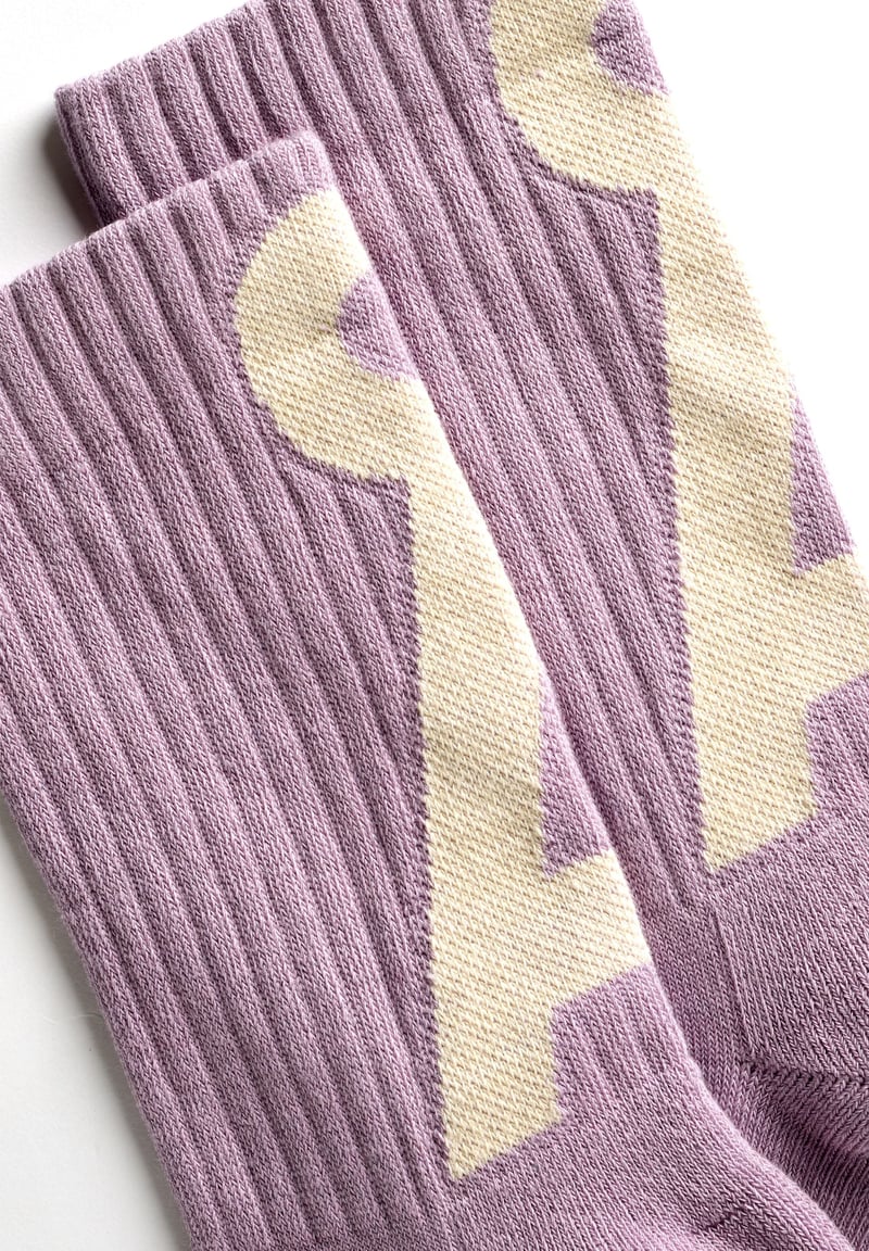 SAAMUS SHORT SOCKS | frozen lavender-oartmilk by ARMEDANGELS, 78% Cotton, 20% Nylon, 2% Elastane