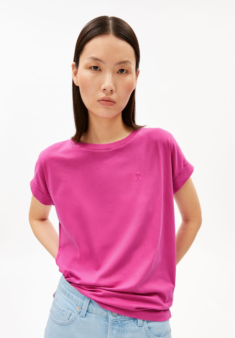 IDAARA T-SHIRT | very berry by ARMEDANGELS, 100% Cotton