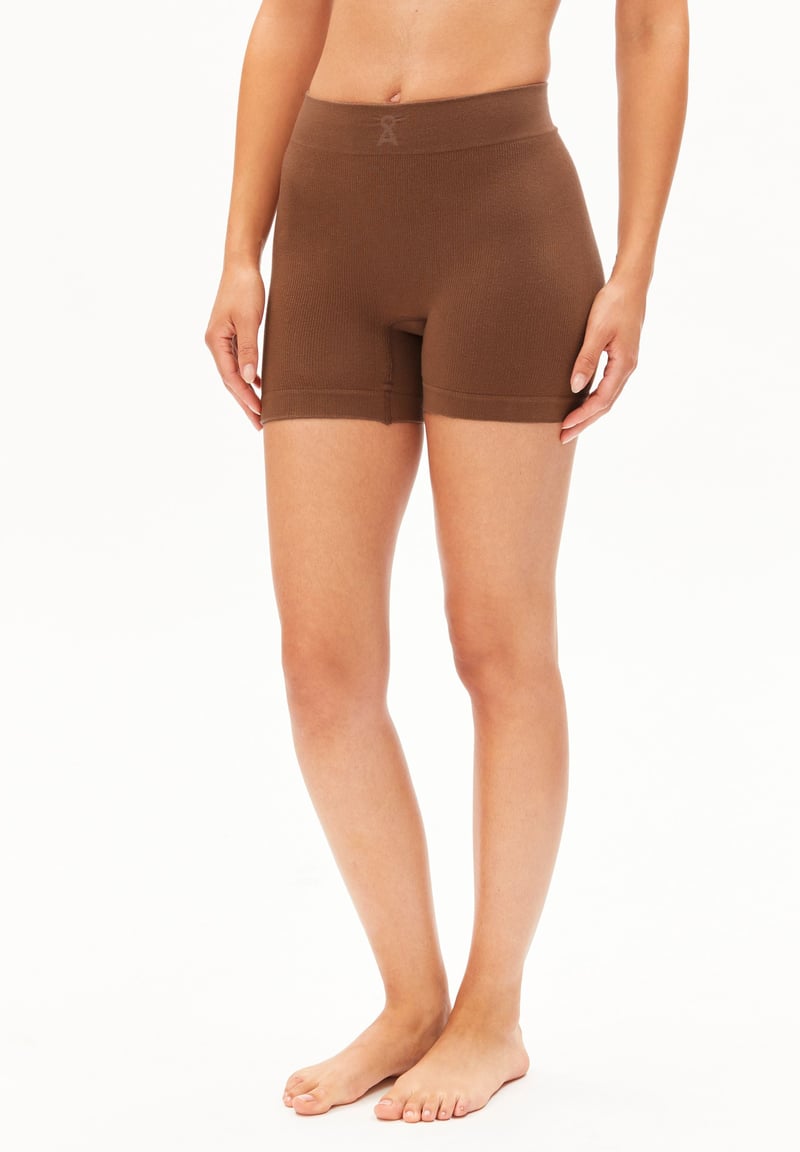 SHORTAA SEAMAALA SHORTY | umber oak by ARMEDANGELS, 95% Lyocell, 5% Elastane