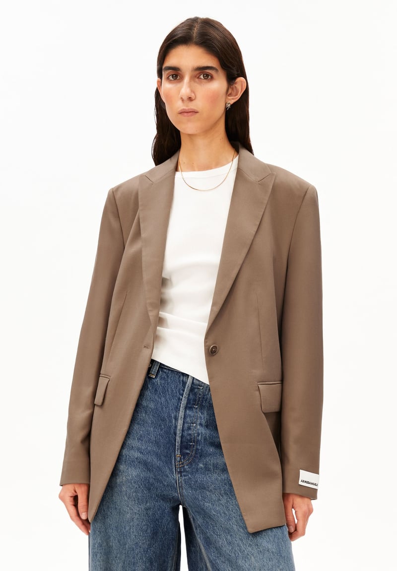 MIKULAA BLAZER | amberwood by ARMEDANGELS, 96% Lyocell, 4% Elastane