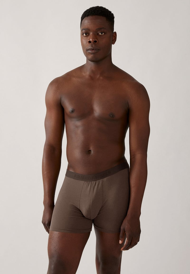 RICAARD BOXER SHORTS | dark wood by ARMEDANGELS, 95% Modal, 5% Elastane