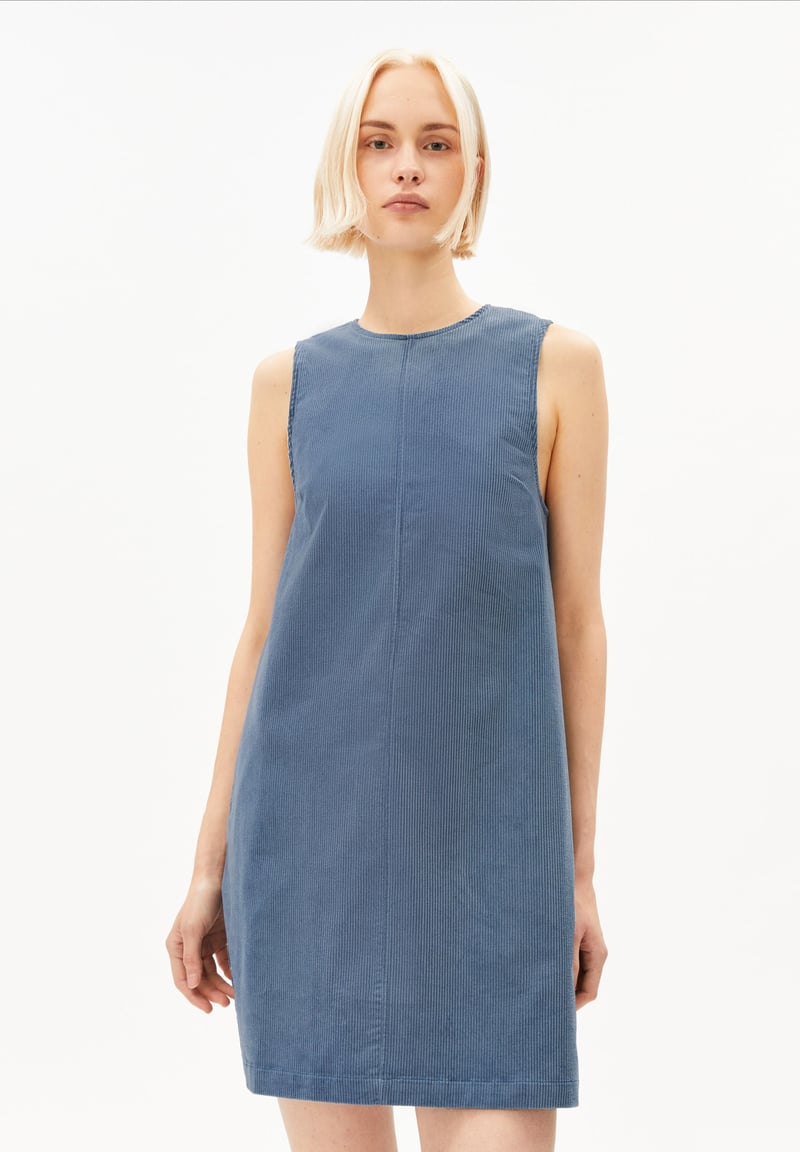 CORD MINI DRESS | dusty moon by ARMEDANGELS, 98% Cotton, 2% Elastane