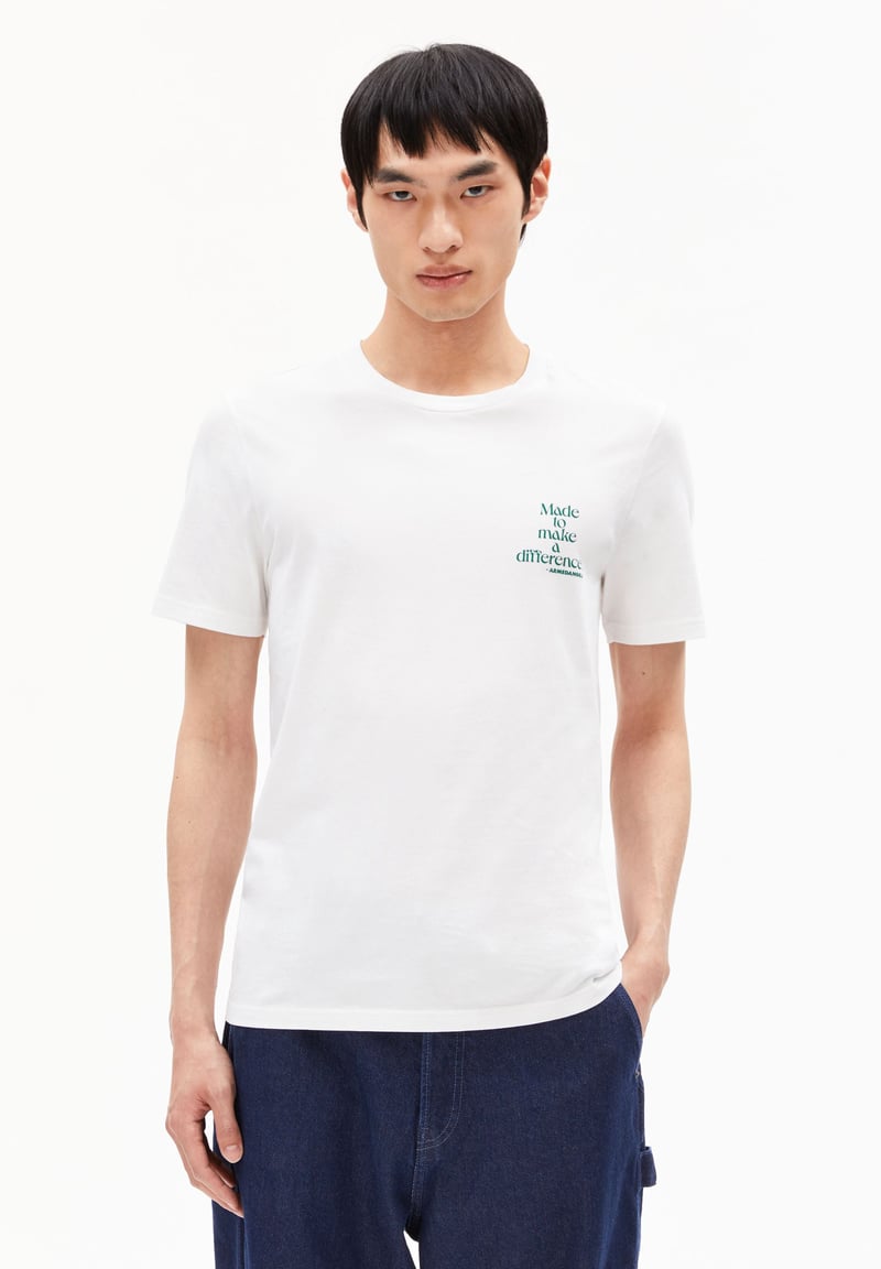 JAAMES DIFFERENCE T-SHIRT | white by ARMEDANGELS, 100% Cotton