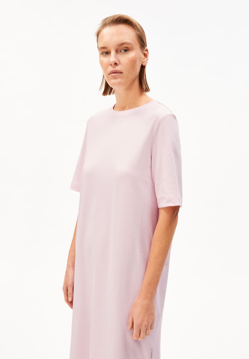 XELINAA JERSEY MIDI DRESS| pink mist by ARMEDANGELS, 100% Cotton