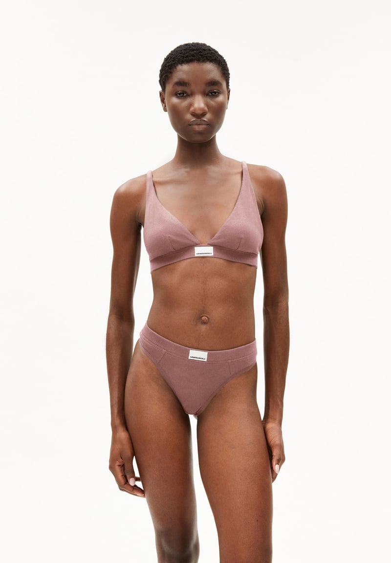 OSILAARI RIB BRALETTE | light berry by ARMEDANGELS, 96% Cotton, 4% Elastane
