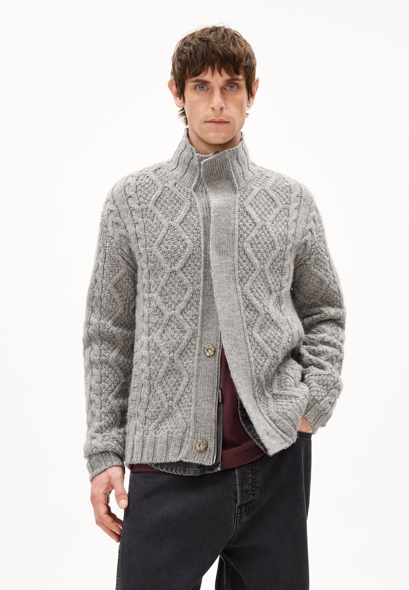 AANTON| silver melange by ARMEDANGELS, 100% Wool