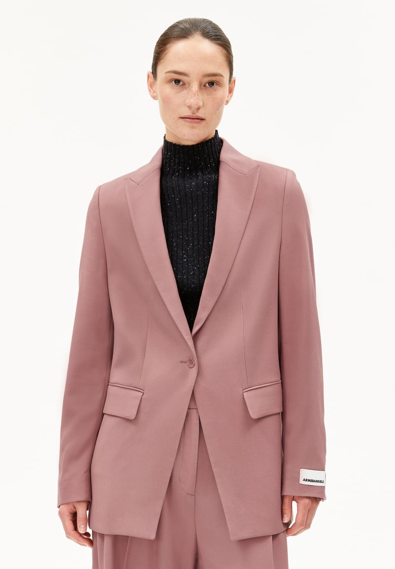 MIKULAA BLAZER | light berry by ARMEDANGELS, 96% Lyocell, 4% Elastane