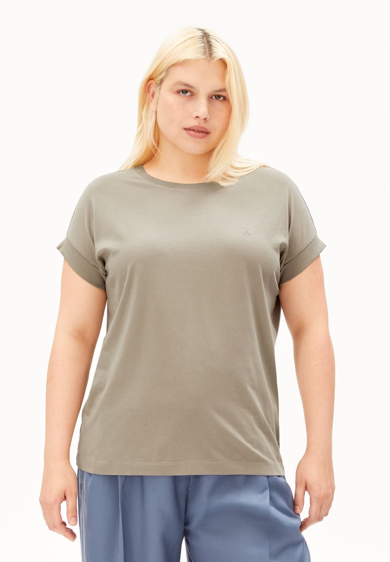 IDAARA T-SHIRT | light sage by ARMEDANGELS, 100% Cotton