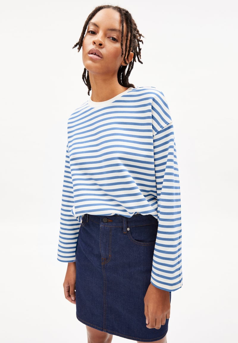 FRANKAA MAARLEN STRIPE SWEAT | undyed-cloudbusting by ARMEDANGELS, 100% Cotton