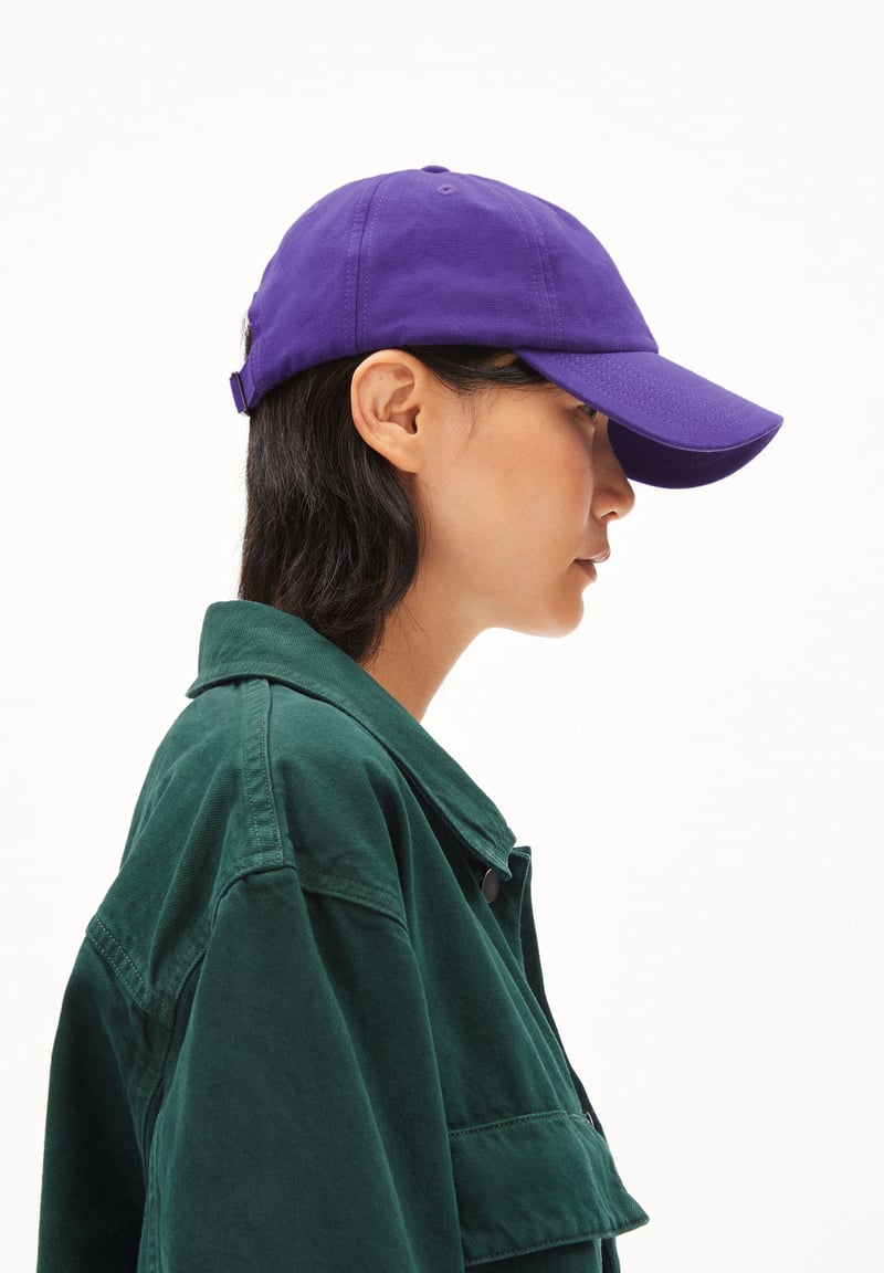 YENAAS BOLD CAP | indigo lilac by ARMEDANGELS, 100% Cotton