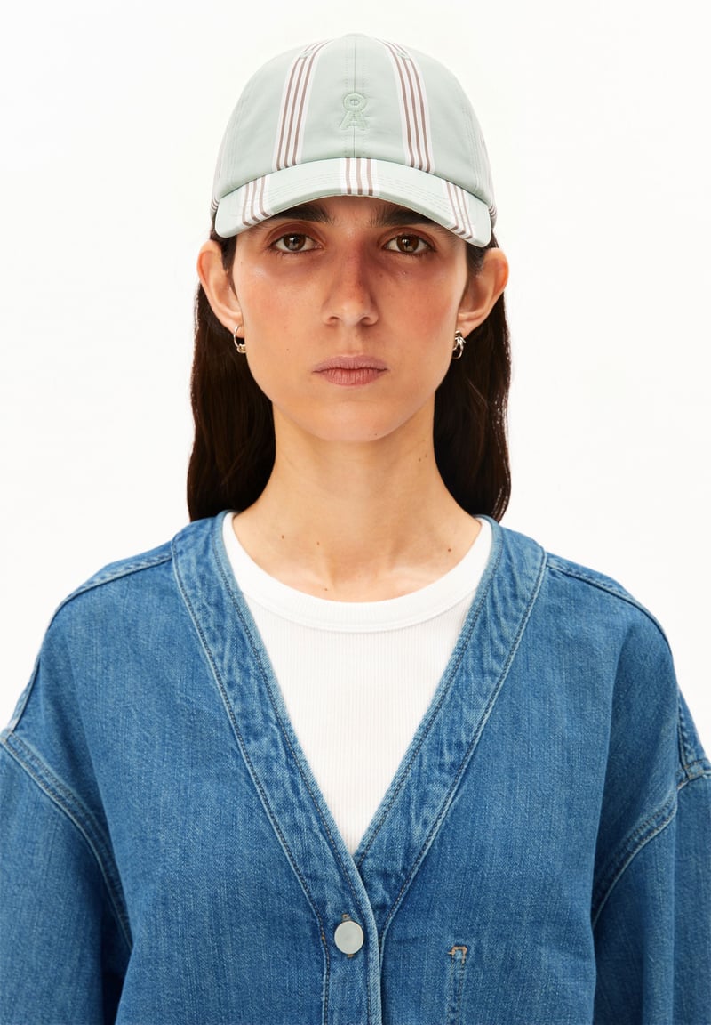 YENAAS STRIPES CAP | foam by ARMEDANGELS, 100% Cotton