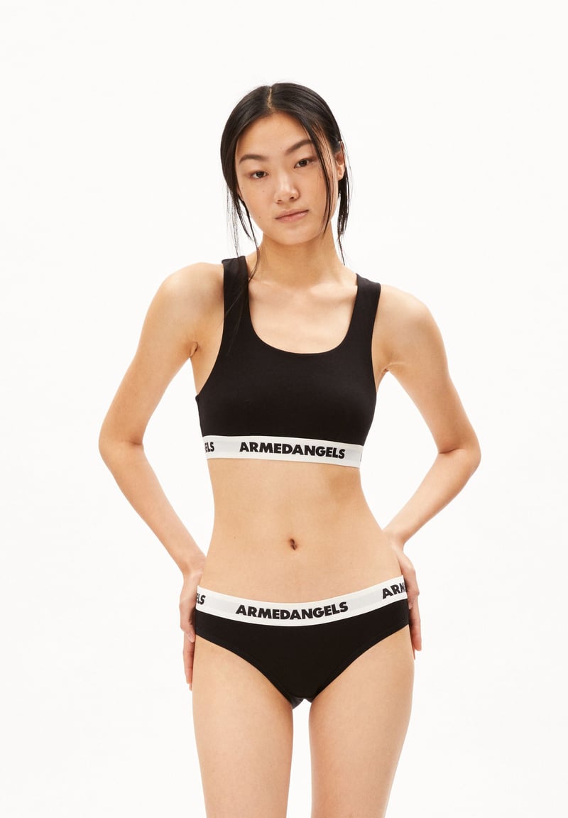 TONJAA| black by ARMEDANGELS, 91% Cotton, 9% Elastane