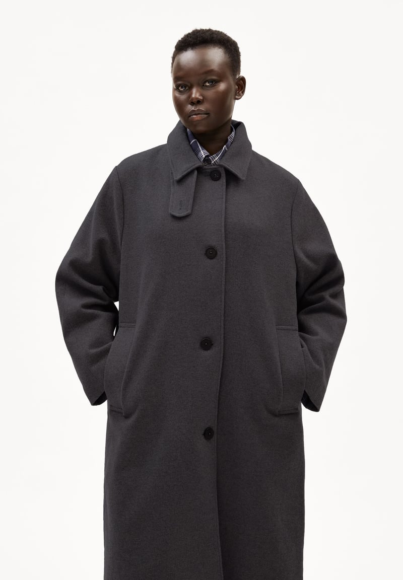 VAANOISE WOOL| steel melange by ARMEDANGELS, 100% Wool