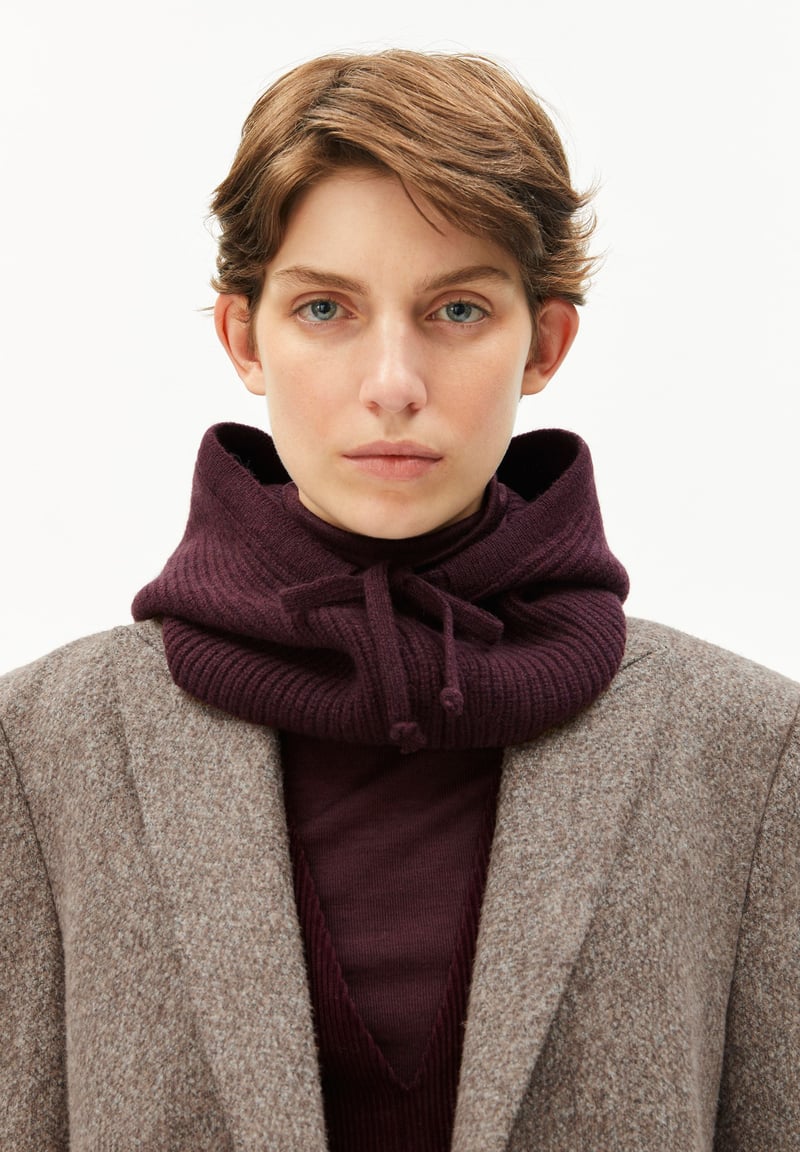 DEAATA| dark cranberry by ARMEDANGELS, 100% Wool
