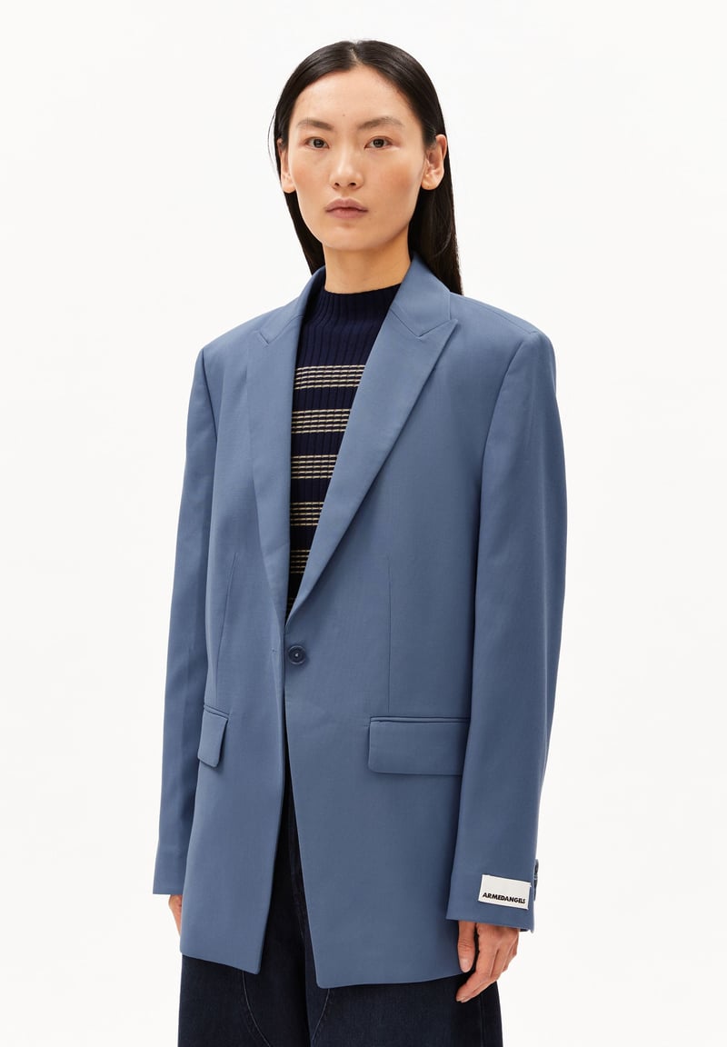 MIKULAA BLAZER | dusty moon by ARMEDANGELS, 96% Lyocell, 4% Elastane