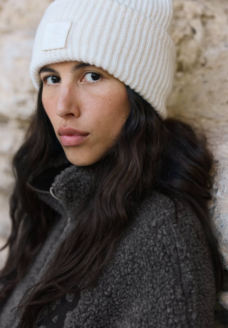 ICONIC Å WOOL BEANIE | oatmilk by ARMEDANGELS, 100% Wool
