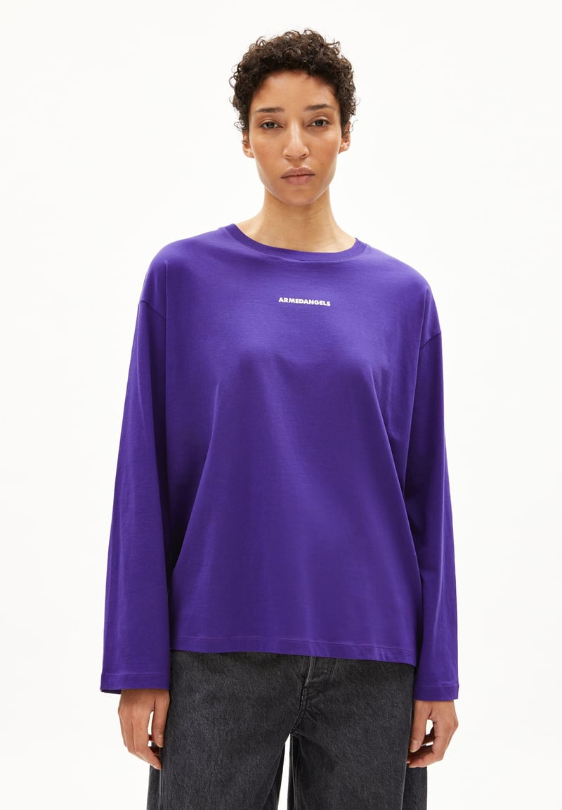 FIETAA DIFFERENCE LONGSLEEVE | indigo lilac by ARMEDANGELS, 100% Cotton