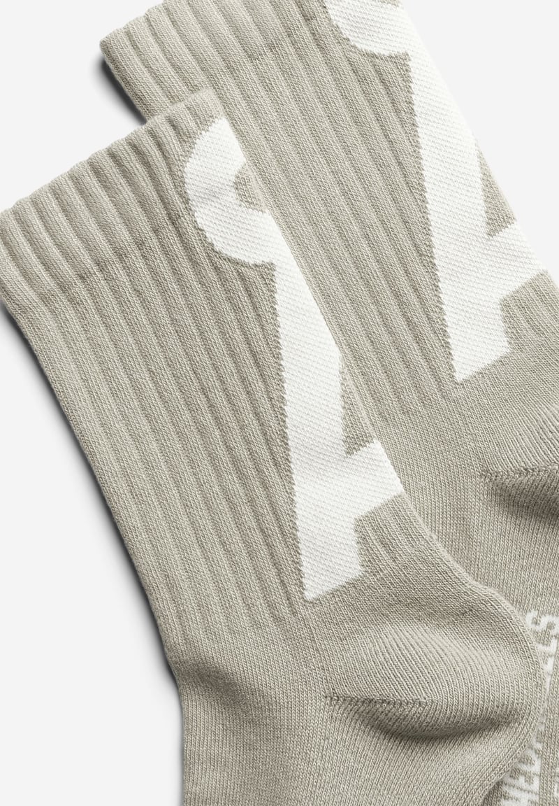SAAMUS SHORT SOCKS | light sage-pure by ARMEDANGELS, 78% Cotton, 20% Nylon, 2% Elastane