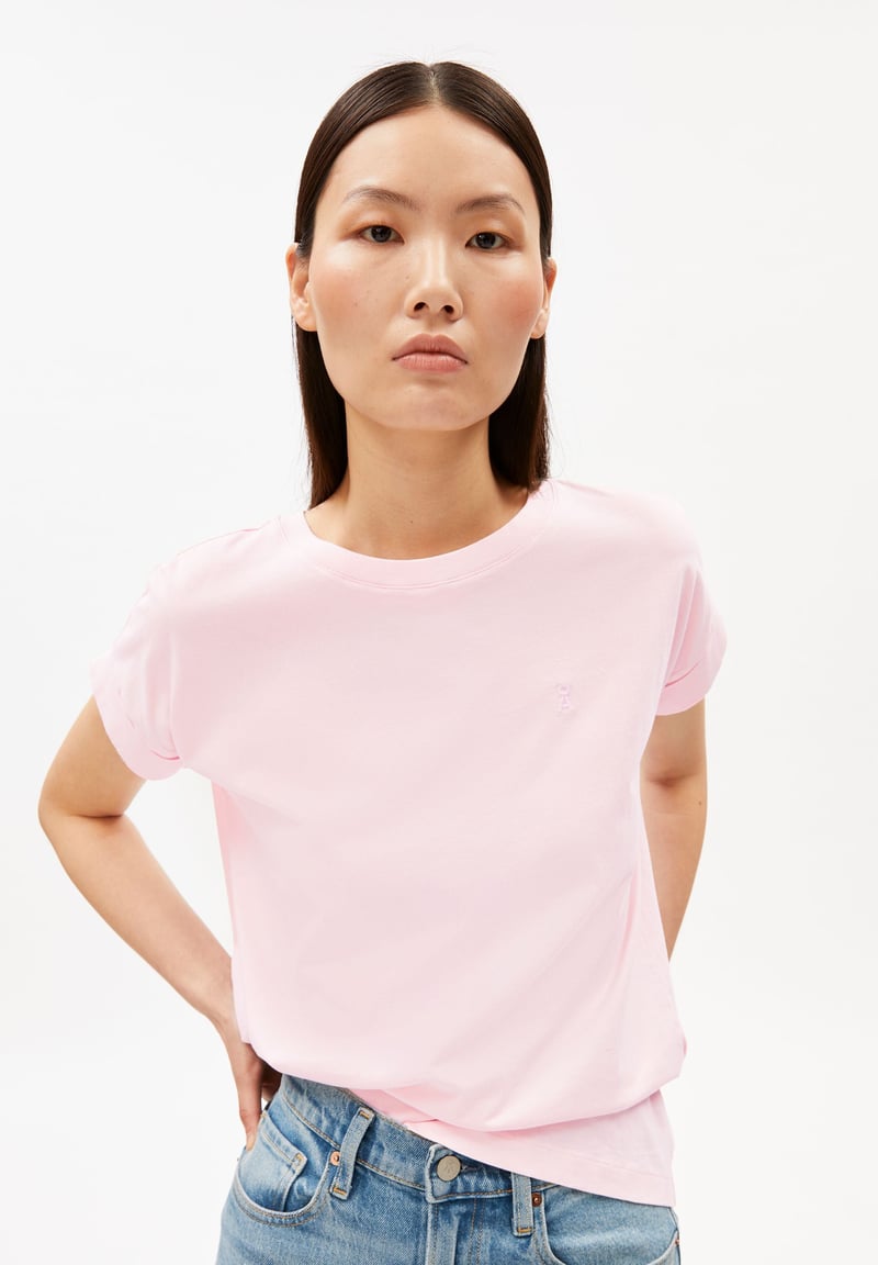 IDAARA T-SHIRT | pink mist by ARMEDANGELS, 100% Cotton