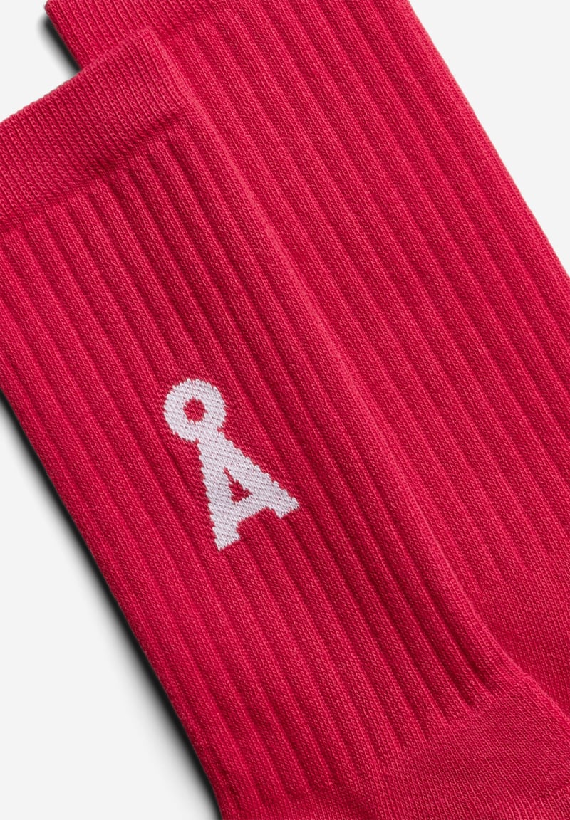 SAAMUS BOLD SOCKS | scarlet red by ARMEDANGELS, 78% Cotton, 20% Nylon, 2% Elastane