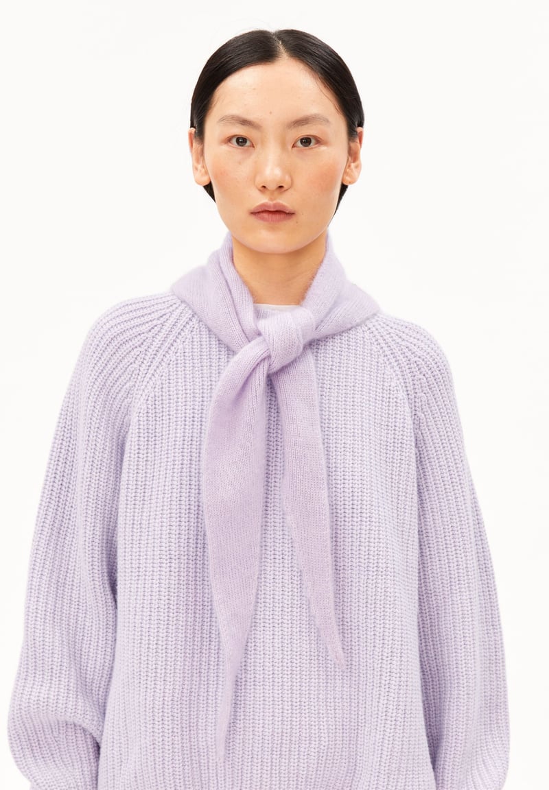 MOHAIR-BLEND SCARF | moonlit lilac by ARMEDANGELS, 44% Mohair, 44% Lyocell, 12% Wool