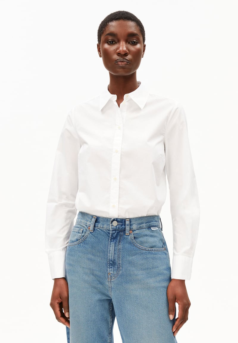 LOUILAA BLOUSE | white by ARMEDANGELS, 100% Cotton