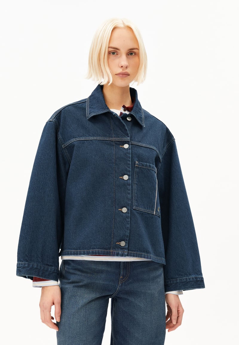 SELVEDGE DENIM JACKET | midnight air by ARMEDANGELS, 100% Cotton