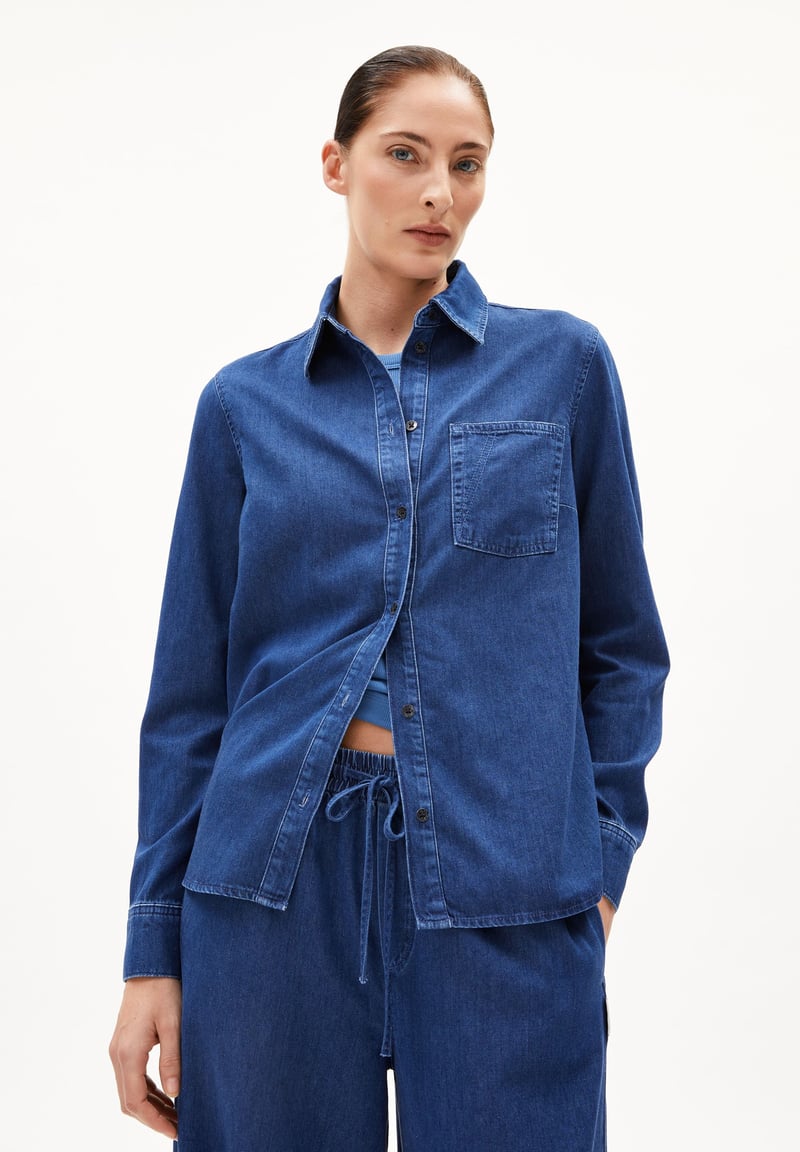 AURELAA BLOUSE | varese by ARMEDANGELS, 62% Cotton, 38% Lyocell