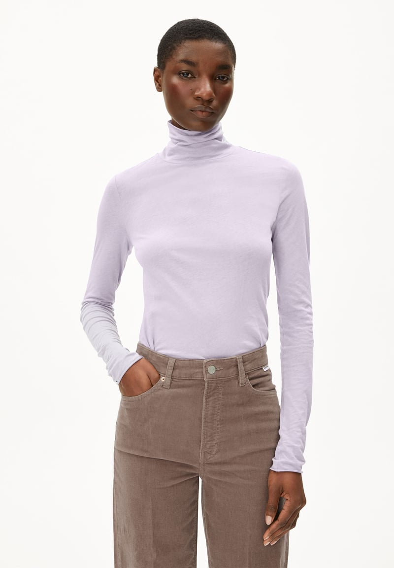 GRAZILIANAA SOFT LONGSLEEVE| frozen lavender by ARMEDANGELS, 100% Cotton