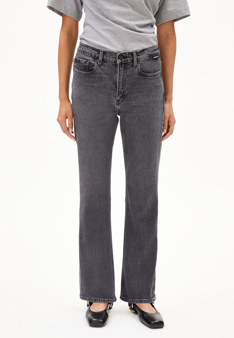 VELAARI MID WAIST FLARED JEAN | cadria by ARMEDANGELS, 98% Cotton, 2% Elastane