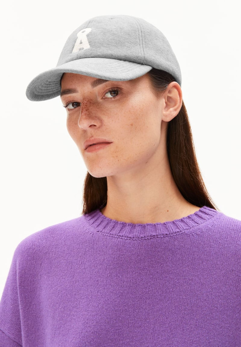 YENAAS SWEAT CAP | silver melange by ARMEDANGELS, 100% Cotton