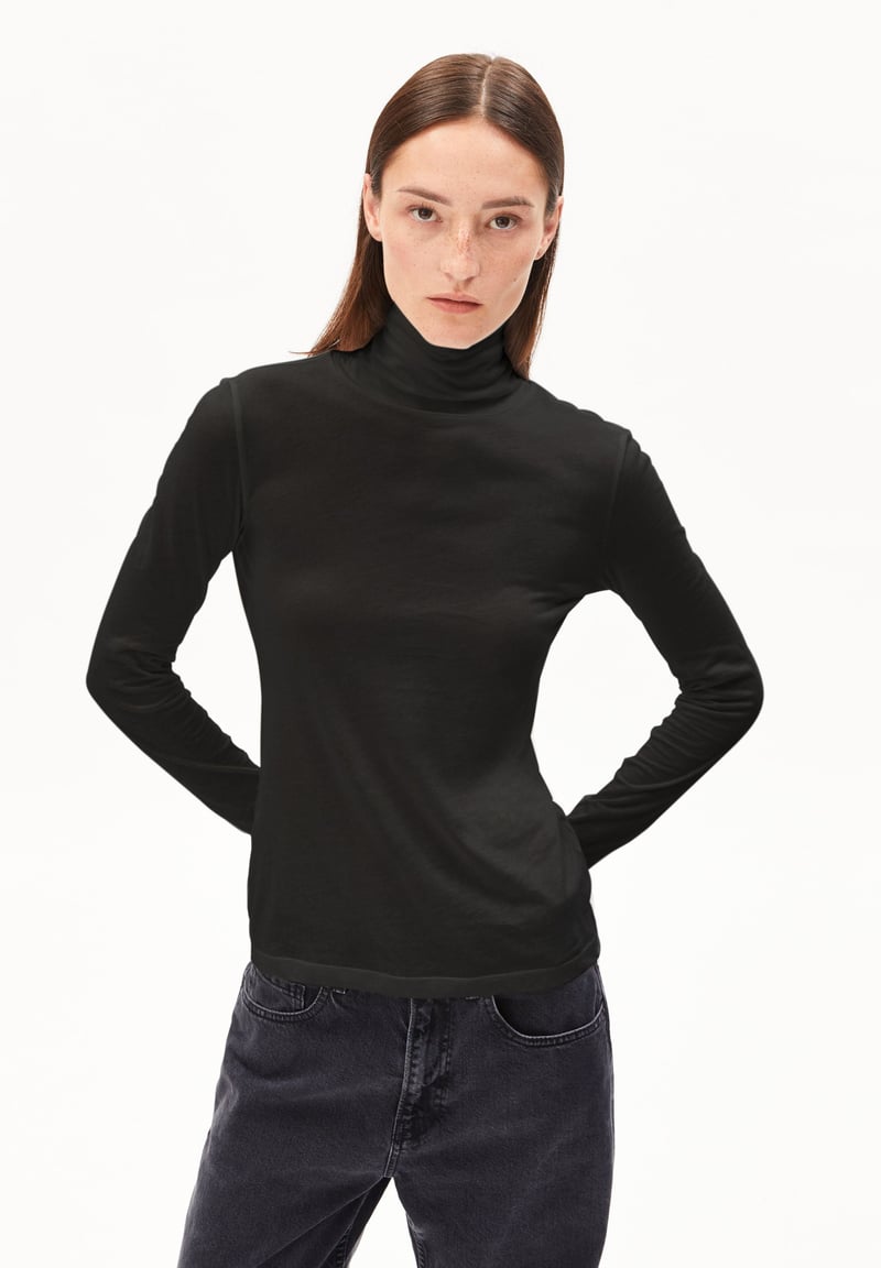 GRAZILIANAA SOFT LONGSLEEVE| black by ARMEDANGELS, 100% Cotton