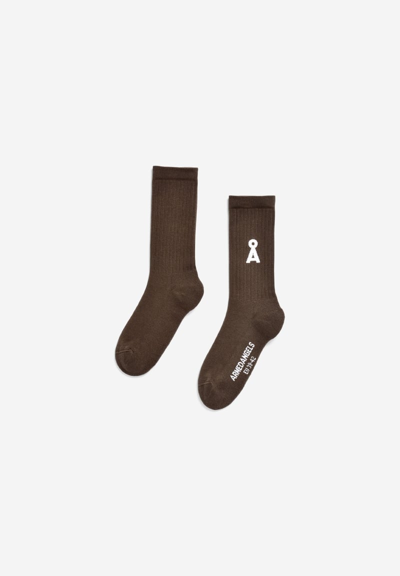 SAAMUS SHORT SOCKS | tree shade by ARMEDANGELS, 78% Cotton, 20% Nylon, 2% Elastane