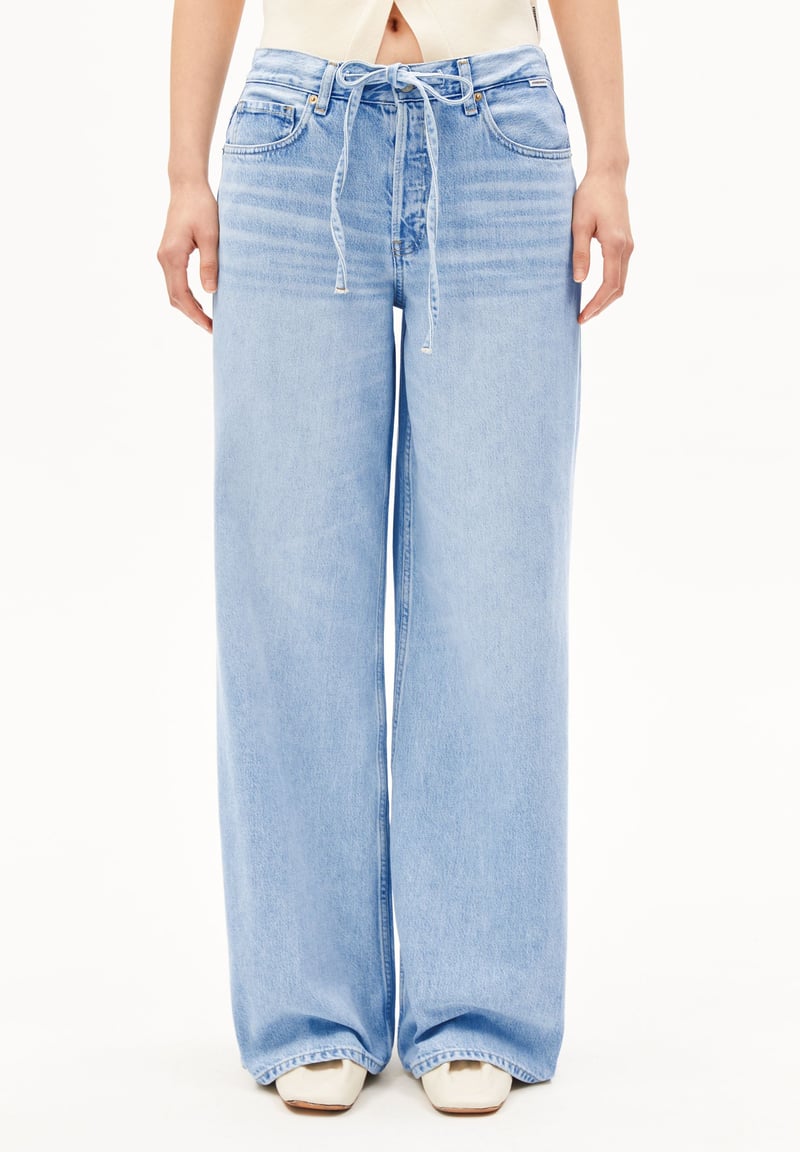 ASTRAEAAS MID WAIST WIDE JEAN | noise by ARMEDANGELS, 64% Cotton, 36% Lyocell