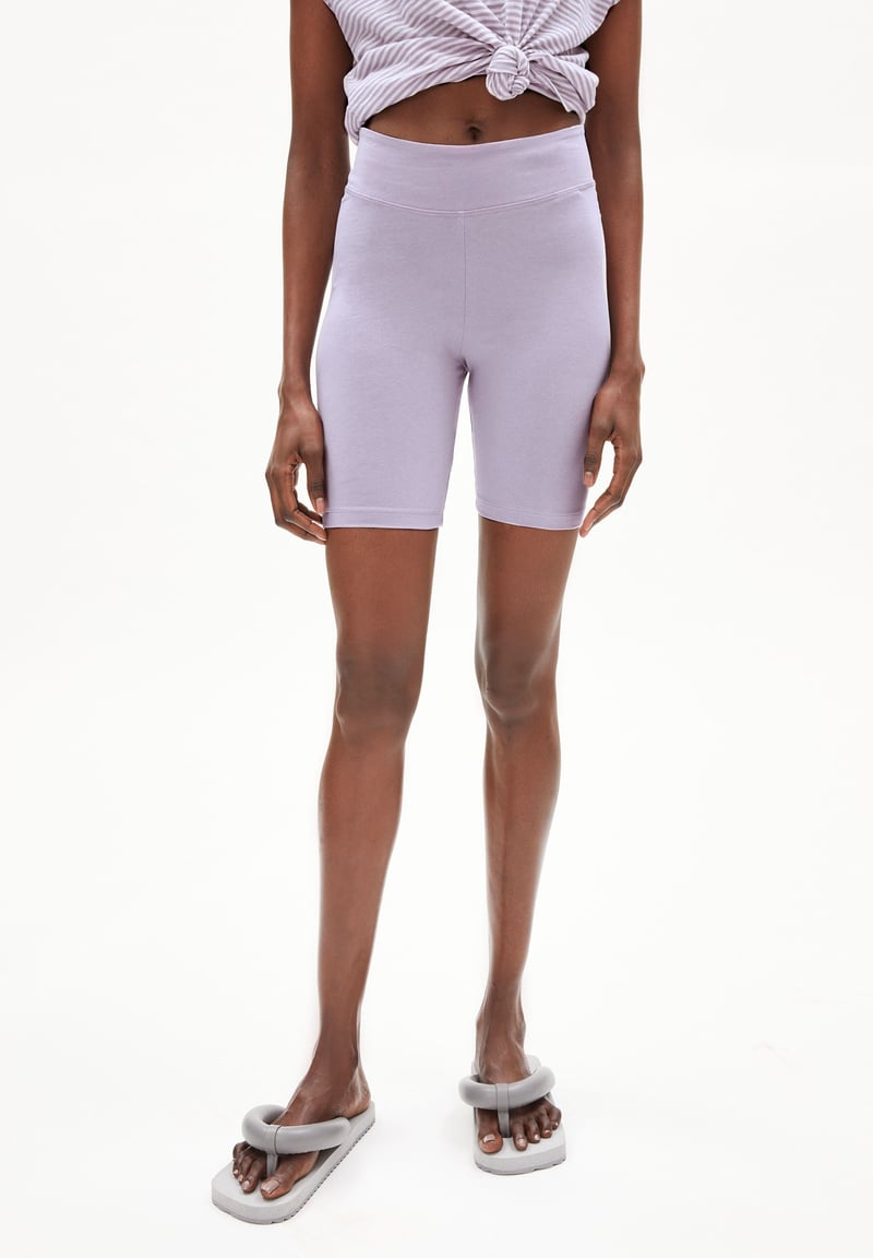 NEDAA LITAA SHORTS| purple noise by ARMEDANGELS, 96% Cotton, 4% Elastane