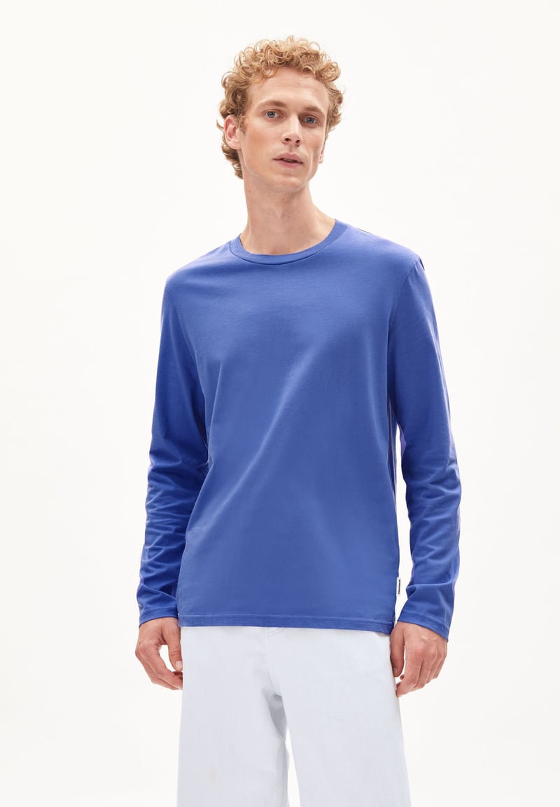 JAAMES LONGSLEEVE| vibrant violet by ARMEDANGELS, 100% Cotton