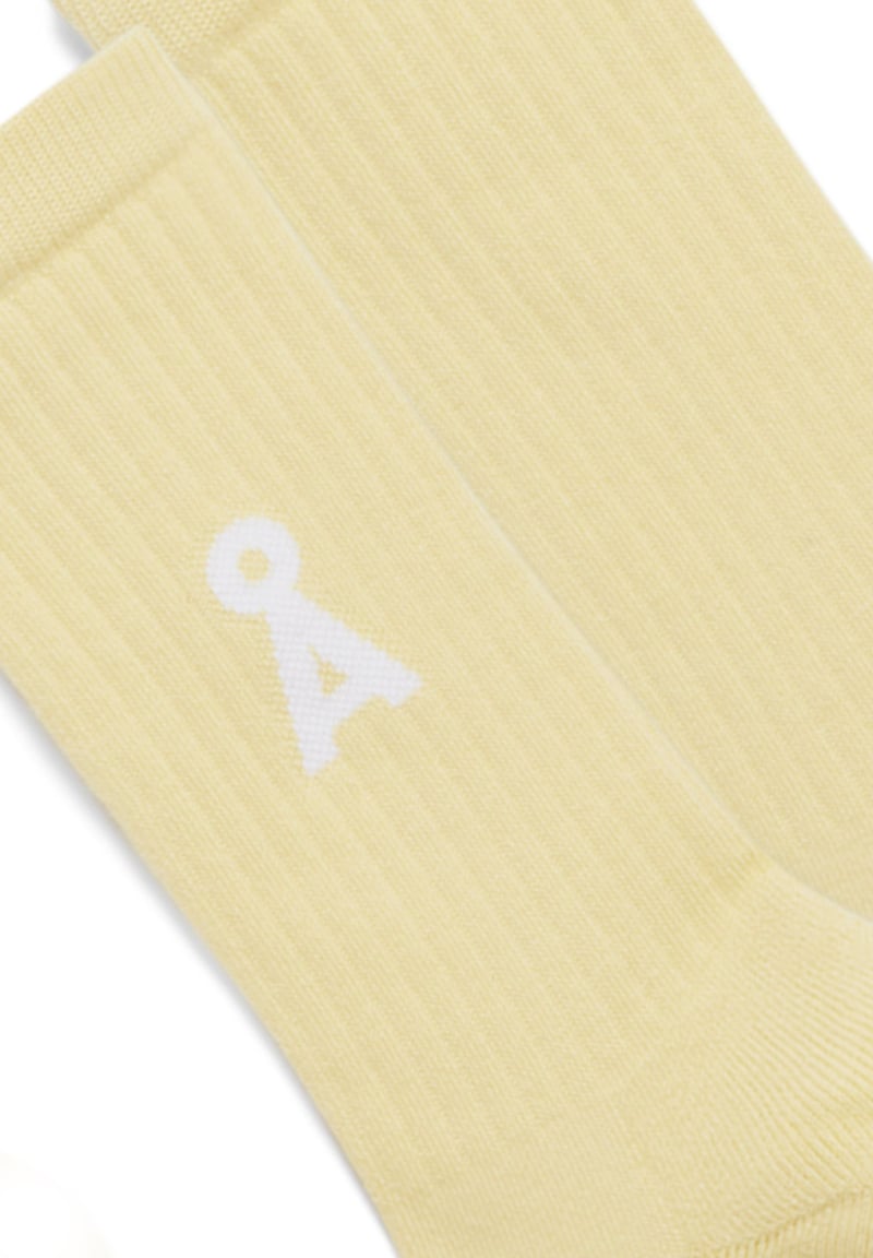 SAAMUS SHORT SOCKS | early yellow by ARMEDANGELS, 78% Cotton, 20% Nylon, 2% Elastane