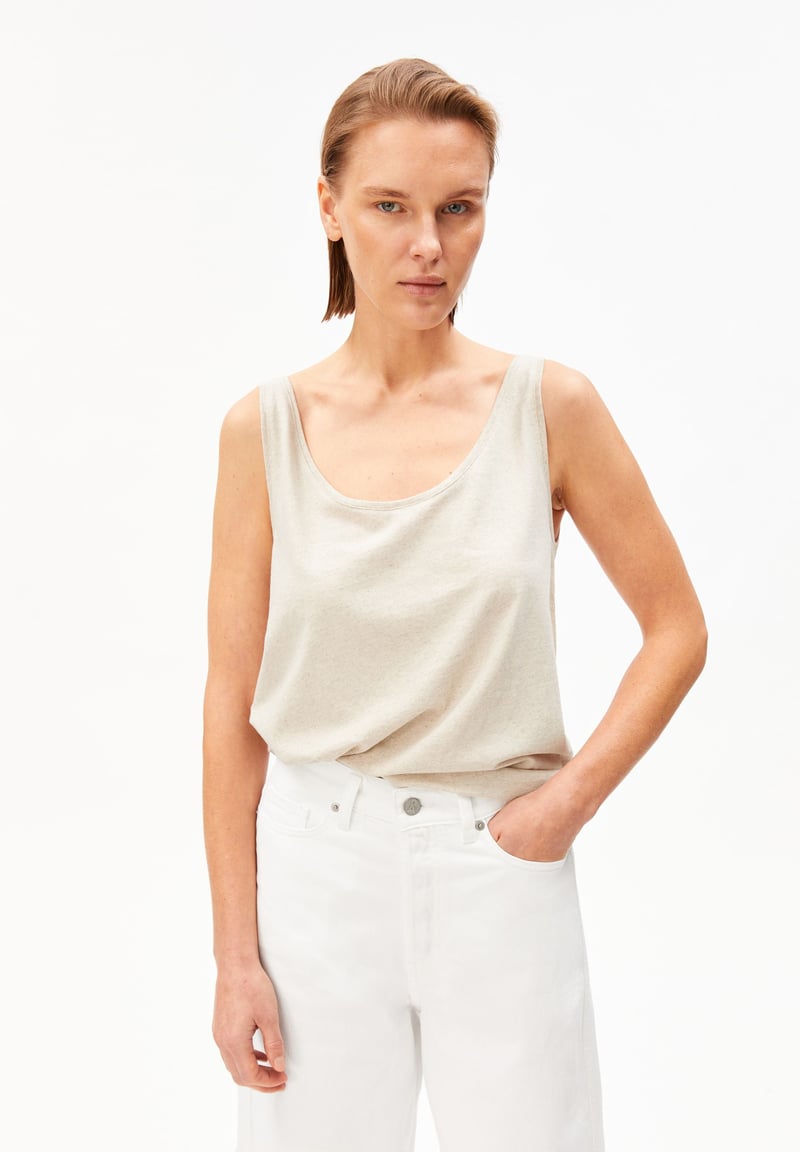 LINEN BLEND TOP | undyed by ARMEDANGELS, 70% Cotton, 30% Linen