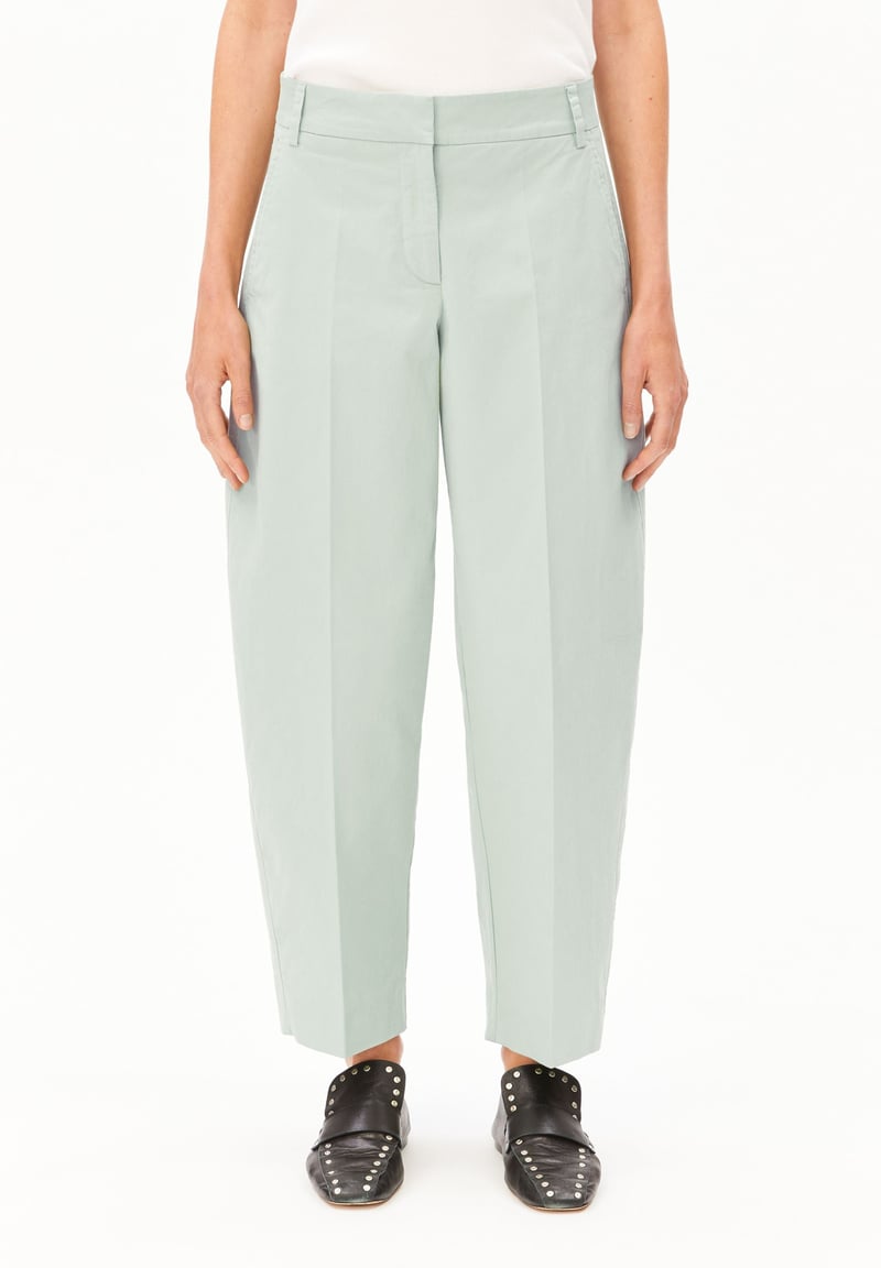 BARREL LEG TWILL PANT | foam by ARMEDANGELS, 98% Cotton, 2% Elastane