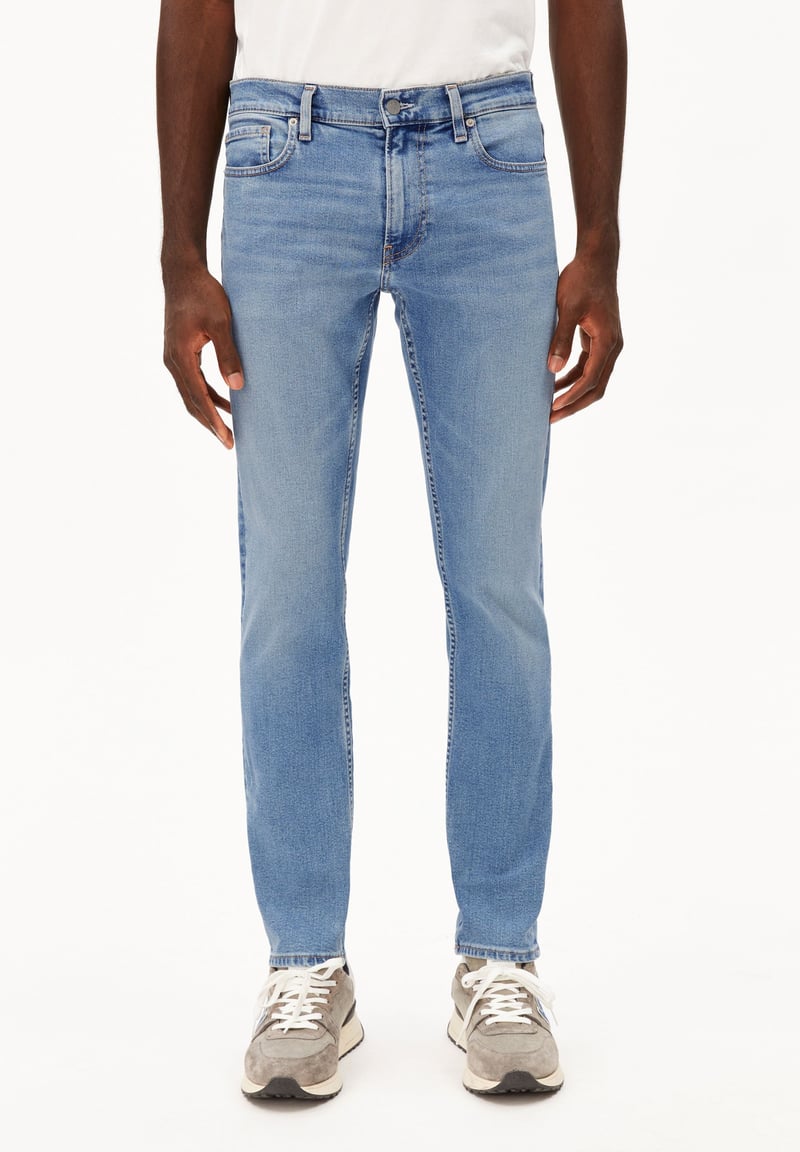 IAAN SLIM JEAN | seashore by ARMEDANGELS, 82% Cotton, 14% Lyocell, 3% Elastomultiester, 1% Elastane