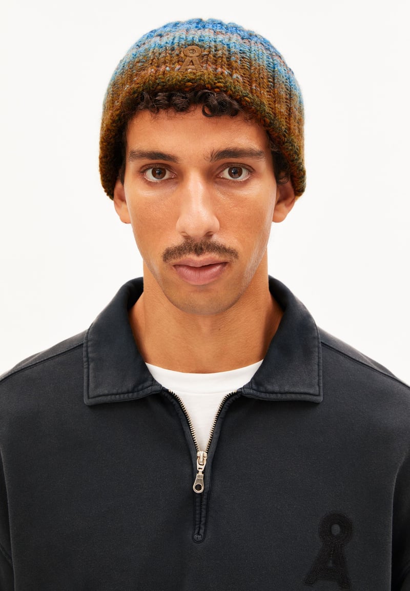 WOOL KNIT BEANIE | light oak by ARMEDANGELS, 100% Wool